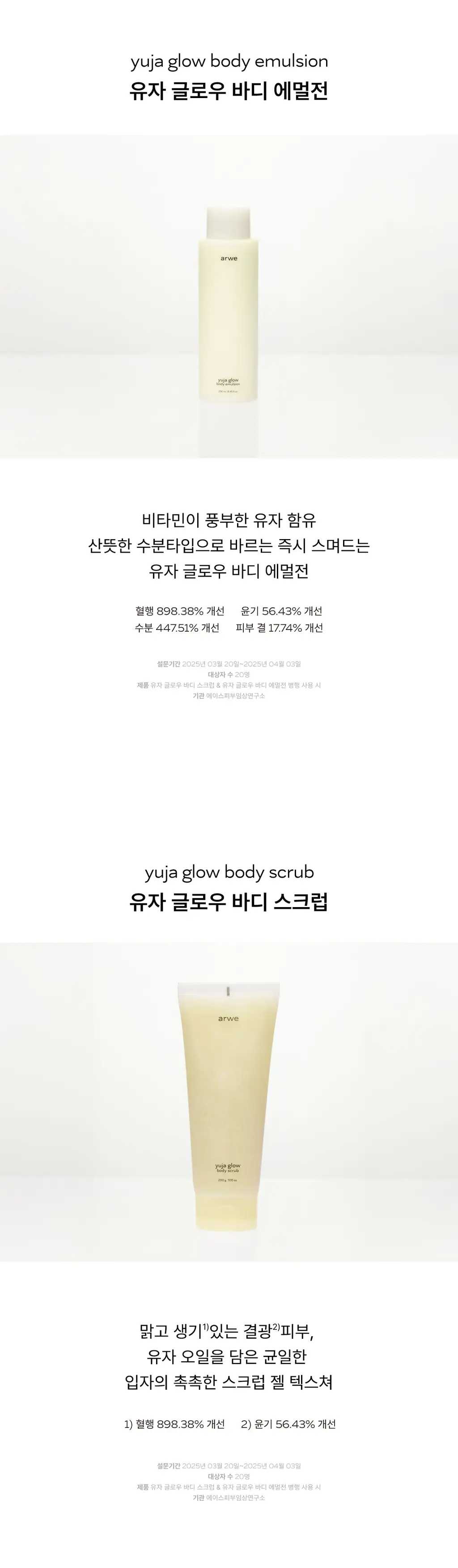 [생유자향] 아르베 유자 바디 라인 3종 (바디워시/에멀전/바디스크럽) 상세페이지 10